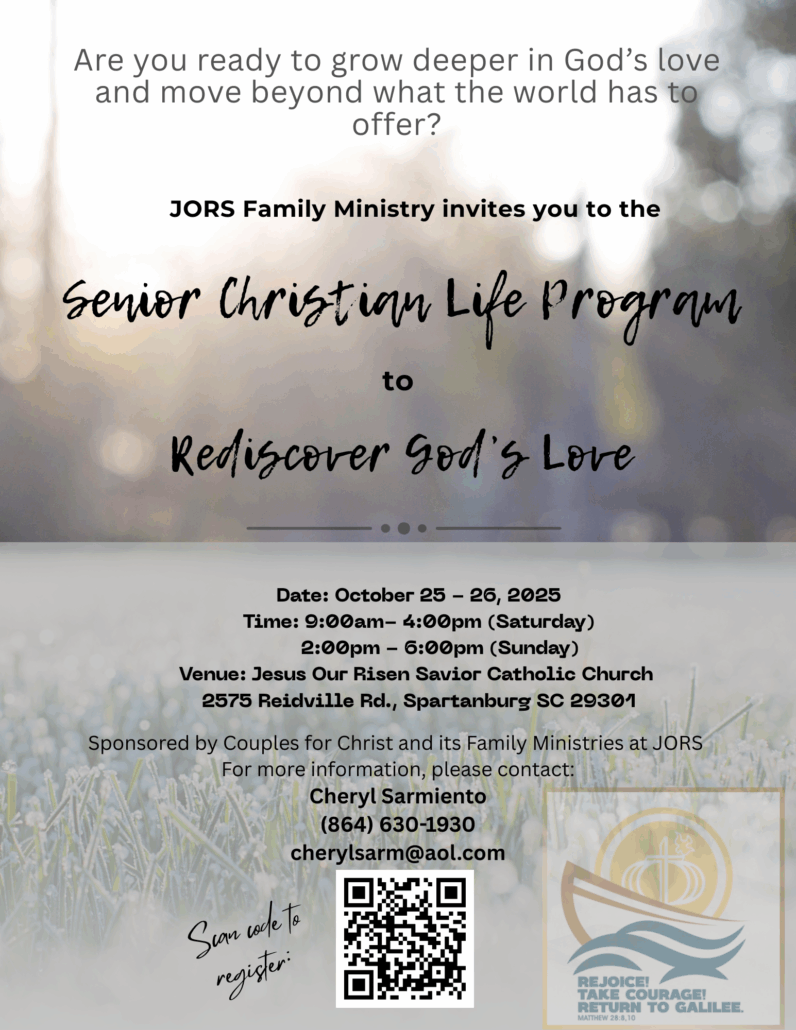 Senior Christian Life Program – Jesus Our Risen Savior